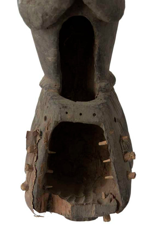 Dhodro Banam Santal – Vièle Anthropomorphe Sarangi Ancienne 74 cm
