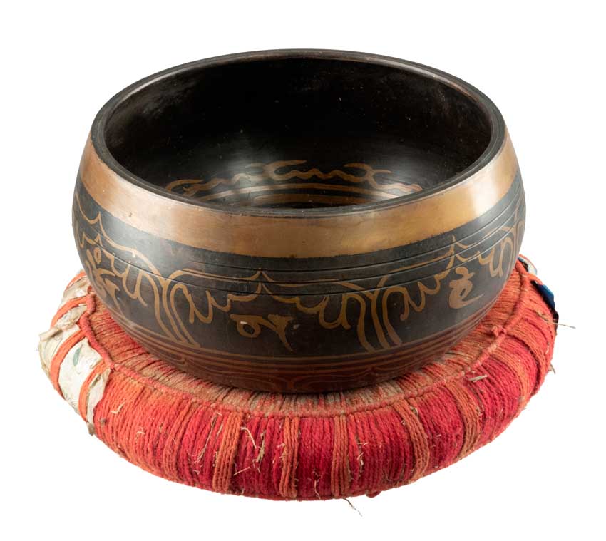Coussin pour bol tibétain Ø 15,5 cm – artisanat ethnique traditionnel du Népal Newar