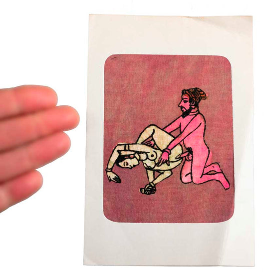 Tenture Kamasutra Batik – Carte Postale Érotique d’Inde