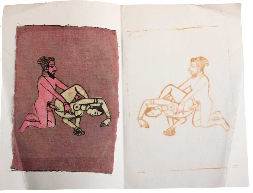 Tenture Kamasutra Batik – Carte Postale Érotique d’Inde