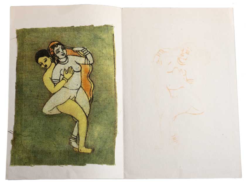 Tenture Kamasutra Batik – Carte Postale Érotique d’Inde
