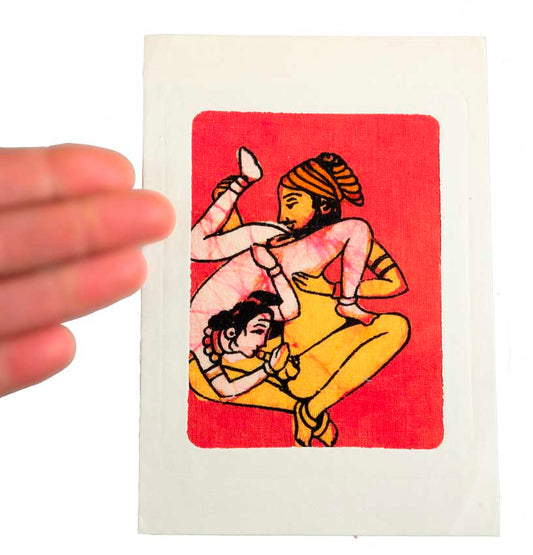 Tenture Kamasutra Batik – Carte Postale Érotique d’Inde