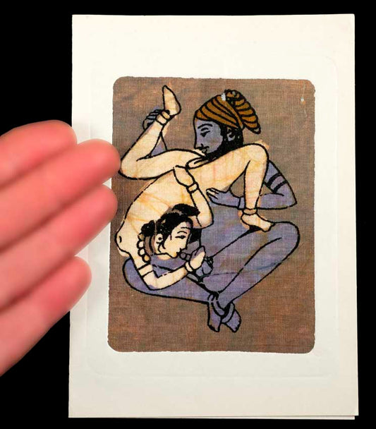 Tenture Kamasutra Batik – Carte Postale Érotique d’Inde