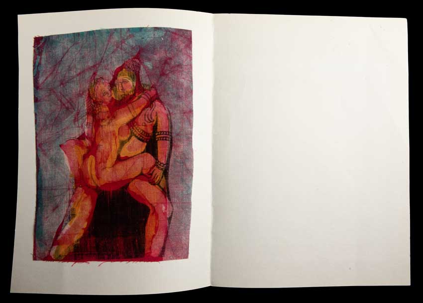 Tenture Kamasutra Batik : Miniature Érotique Indienne