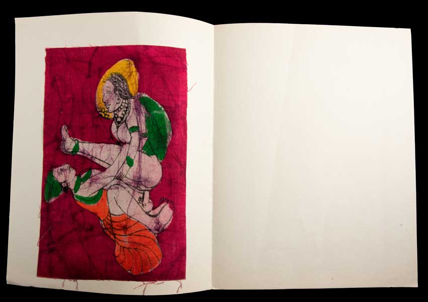 Tenture Kamasutra Batik – Miniature Érotique Indienne