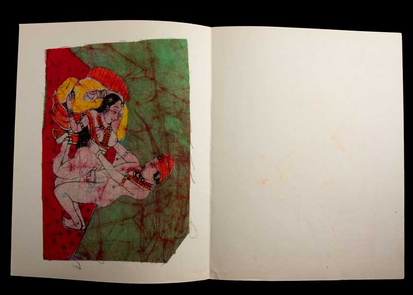 Tenture Kamasutra Batik – Miniature Érotique Indienne