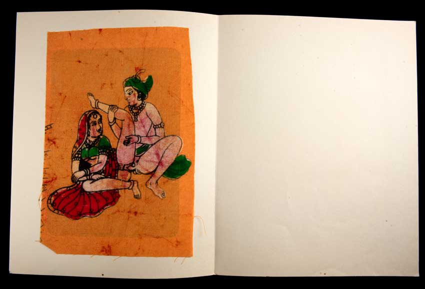 Tenture Kamasutra Batik – Miniature Érotique Indienne