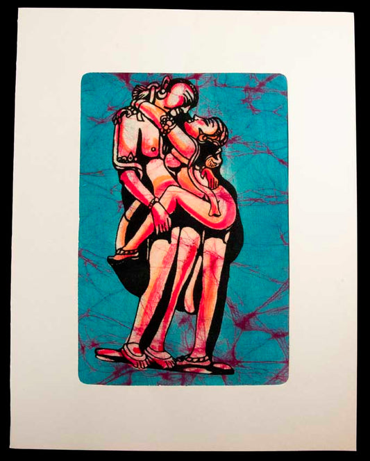 Tenture Kamasutra Batik – Art Érotique Indien