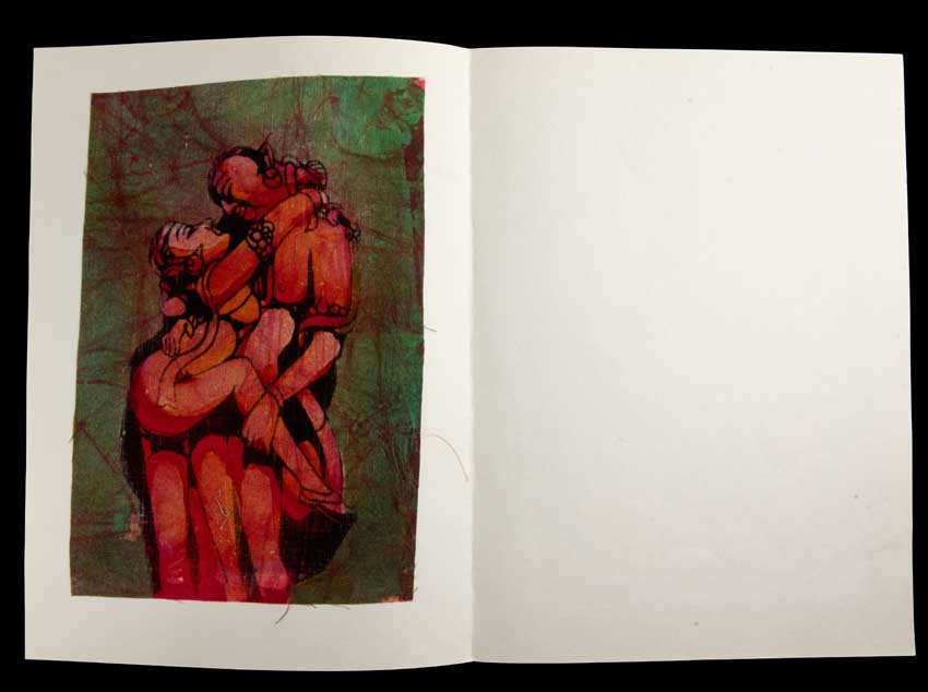 Carte Artisanale Tenture Kamasutra Batik – Erotic Art Indien