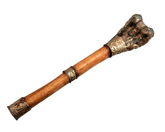 Kangling – trompette tibétaine rituelle du Chöd en cuivre et os - Artisanat népalais
