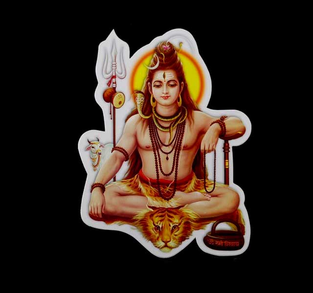 Autocollant Sticker Hindou – Shiva Assis