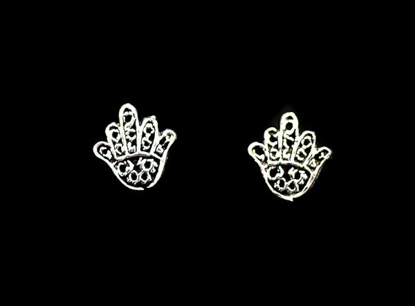Boucles d'oreilles Main de Fatma en argent 925 – Bijoux spirituels et élégants