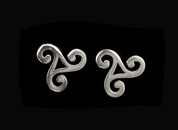 Boucles d’Oreilles Nœud Celtique Triskell en Argent 925