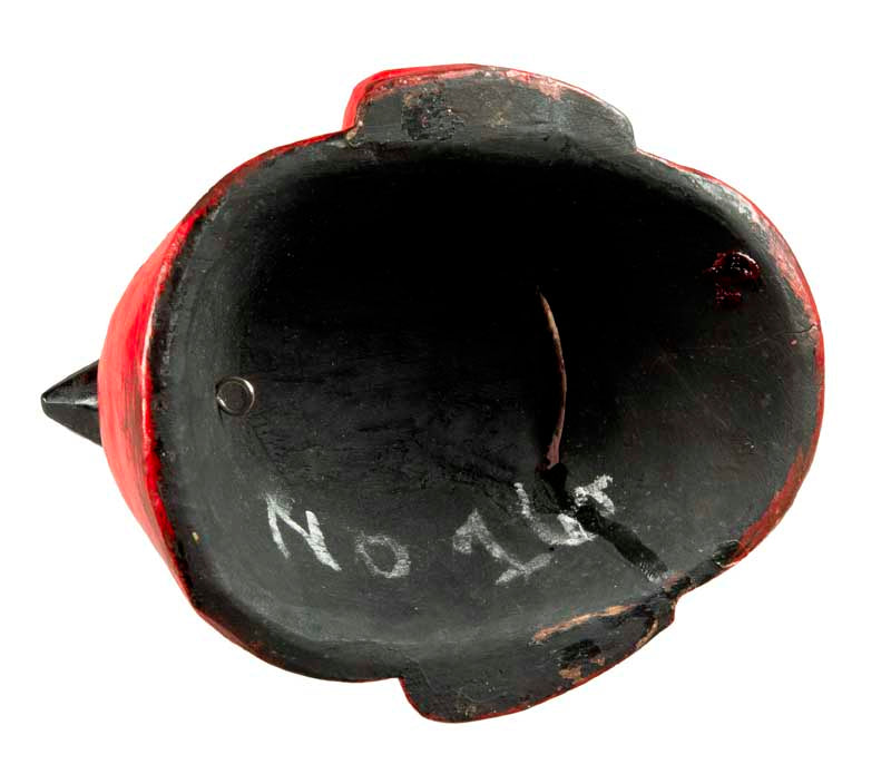 Masque Joker Rouge Danse Rituelle Bouddhiste – Décoration Murale Népalaise