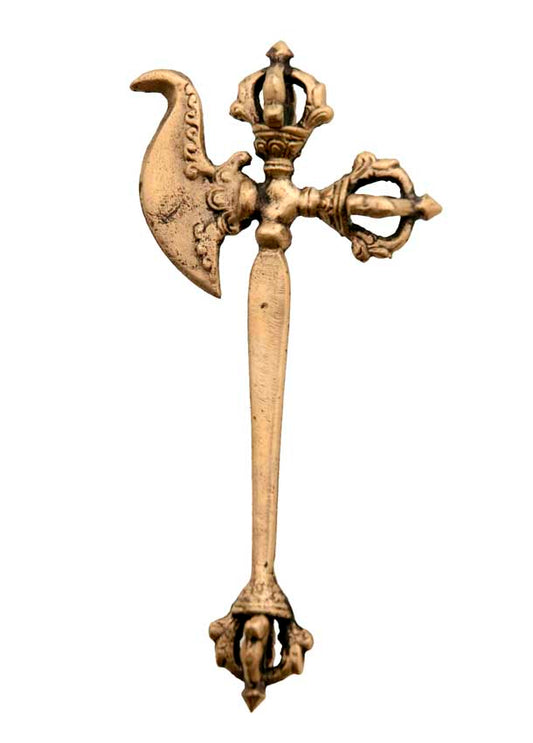 Ensemble de 5 outils rituels bouddhistes – collection tantrique en laiton (Népal)
