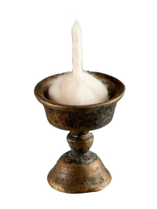Lot de 10 mèches pour lampe à huile en coton – fabrication artisanale du Népal