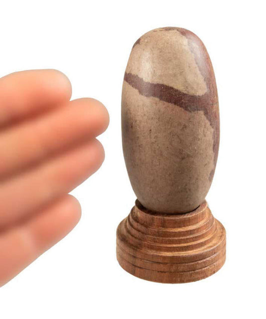Shiva Lingam Pierre 8,5 cm – Pierre Sacrée De La Narmada, Inde