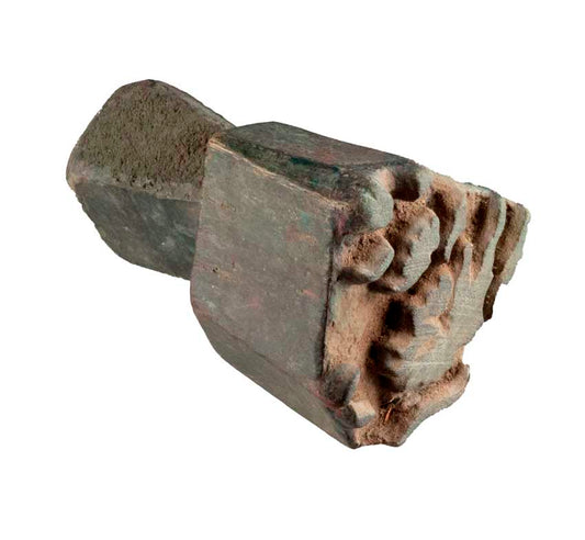Tampon En Bois Indien Sculpté – Motif Floral Traditionnel Du Rajasthan