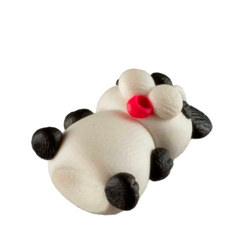 Figurine Miniature Panda – Artisanat Thaïlandais en Pâte Polymère