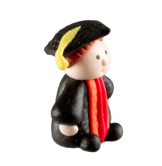 Mini Figurine Étudiant Diplômé – Artisanat Thaïlandais en Pâte Polymère