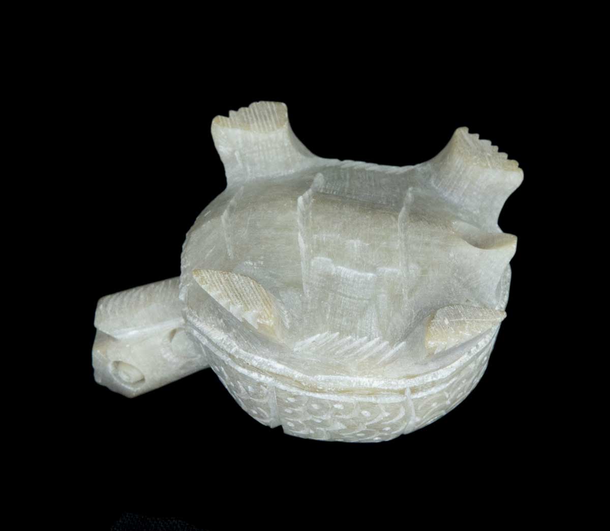 Figurine Tortue En Saponite – Sculpture Artisanale Faite Main D’Inde