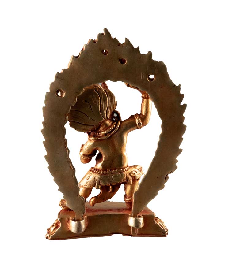 Statue de Vajrapani en alliage de cuivre – Protecteur de la sagesse éveillée du bouddhisme tibétain