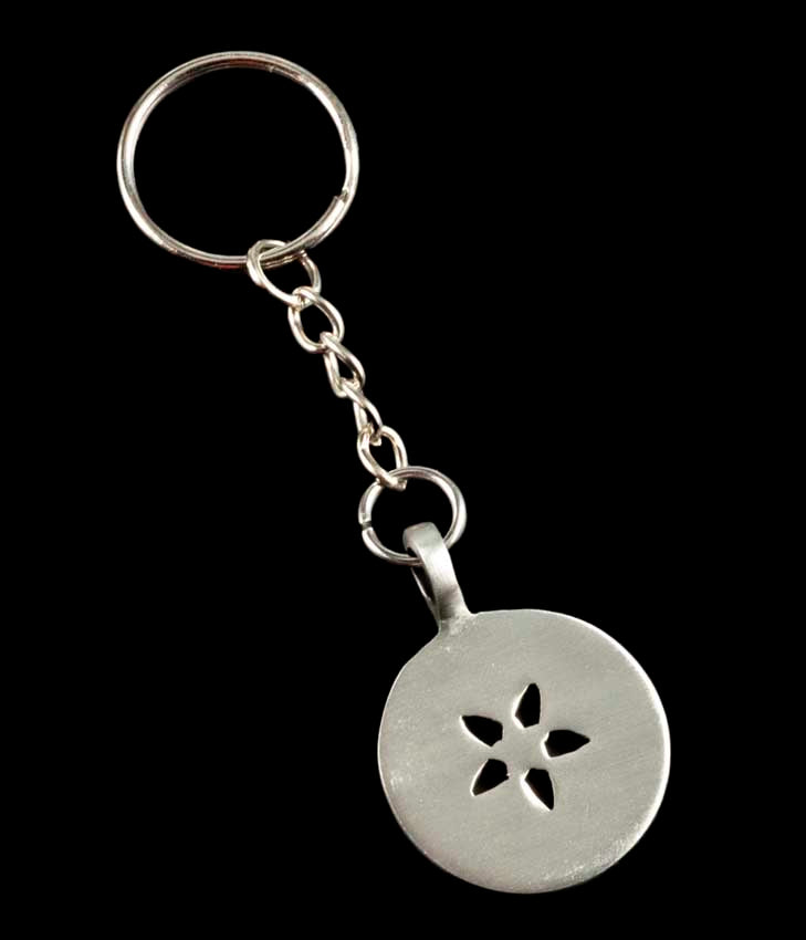 Porte-Clé Fleur de Vie Celtique en Métal – Symbole d’Harmonie