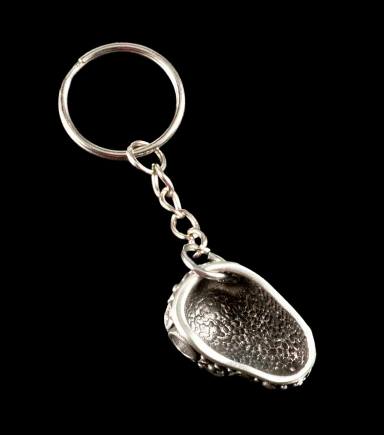 Porte-Clé Tête de Mort Calavera en Métal – Symbole Mexicain