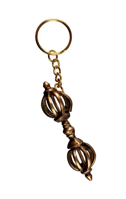 Porte-Clé Dorje Vajra en Laiton – Artisanat Népalais