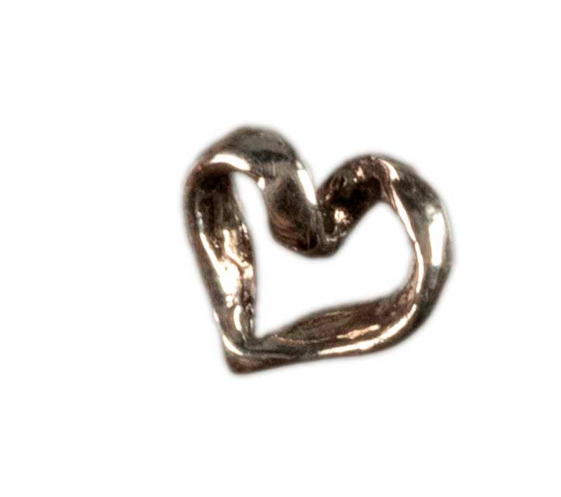 Pendentif Cœur Stylisé en Argent Massif 925 – Bijou Moderne et Élégant