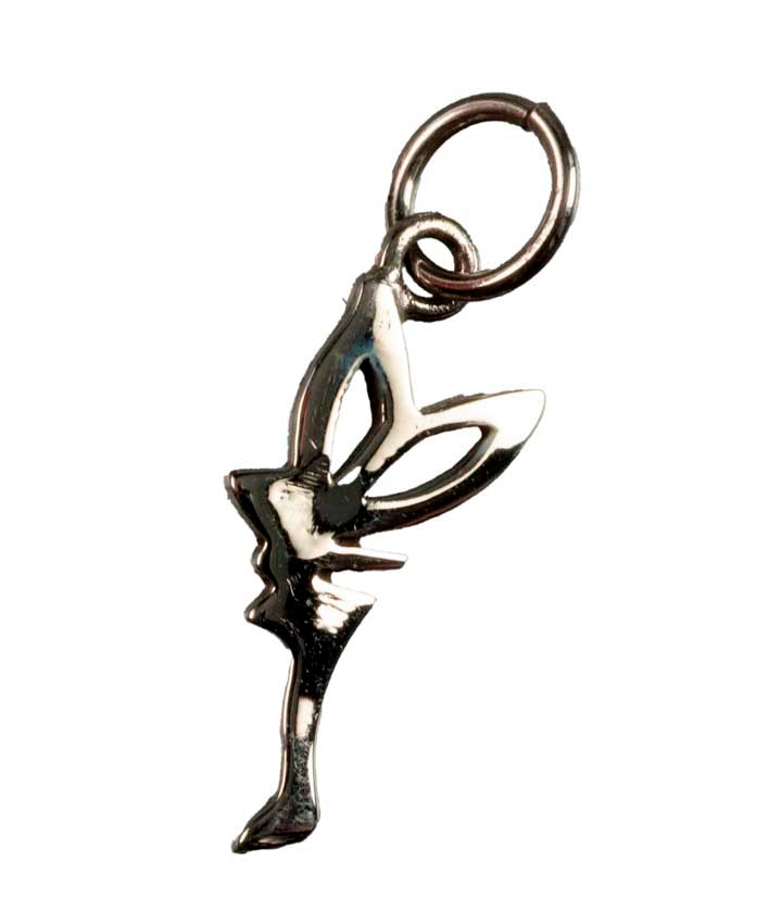 Pendentif Fée ou Elfe en Argent Massif 925 – Bijou Minimaliste et Élégant