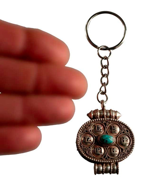 Ghau Tibétain Om Mani Padme Hum – Bijou De Sac Ou Porte-Clé Spirituel