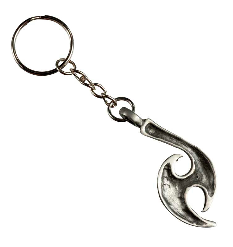 Bijou de Sac ou Porte-Clé Maori Hameçon en Métal – Symbole Océanique