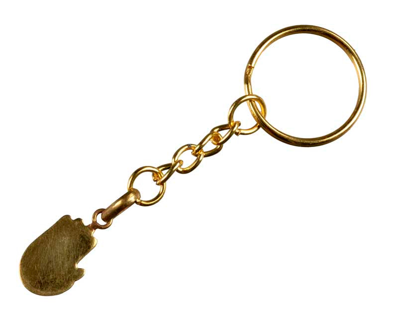 Porte-Clés Main de Bouddha Doré – Bijou de Sac Spirituel