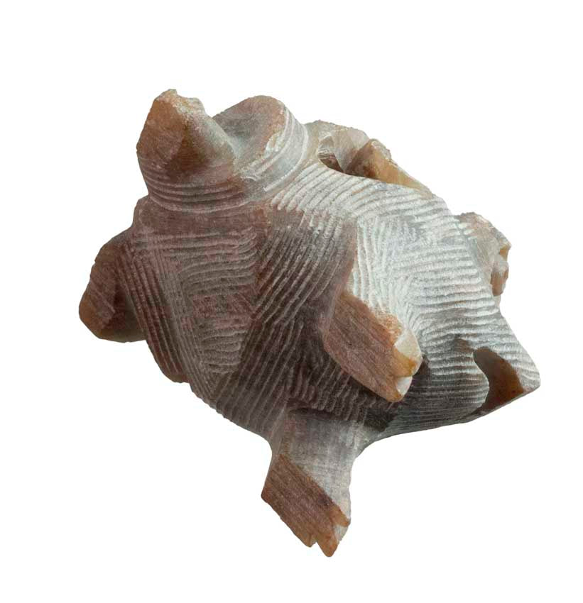 Statuette Grenouille En Stéatite Sculptée À La Main – Artisanat Indien