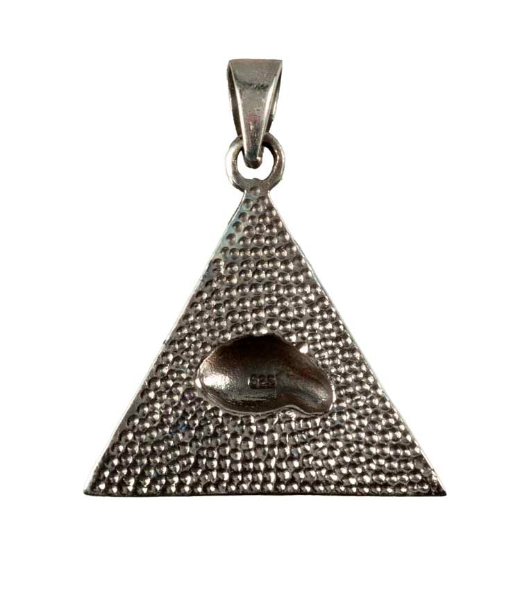 Pendentif en argent massif 925 – Delta de la Connaissance (Œil de la Providence)