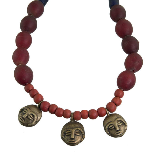 Collier Ethnique Naga Konyak En Perles De Verre – Artisanat Du Nagaland