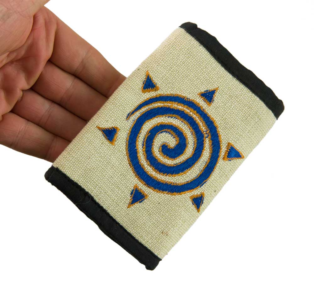 Portefeuille Ethnique Brodé en Coton – Artisanat Népalais