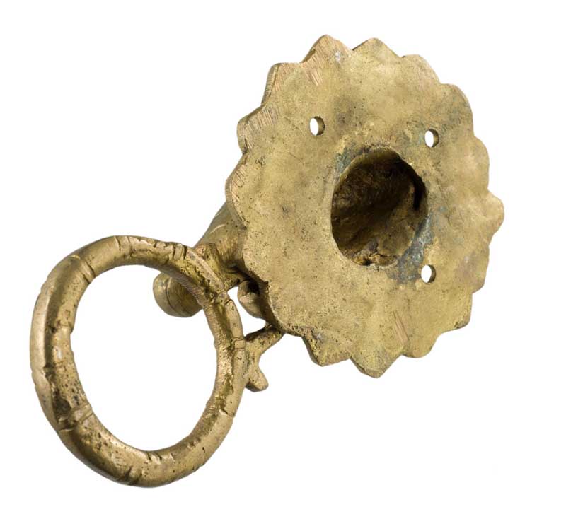 Patère Tête de Cheval en Laiton avec Anneau – Porte Serviette ou Porte Longe – Inde
