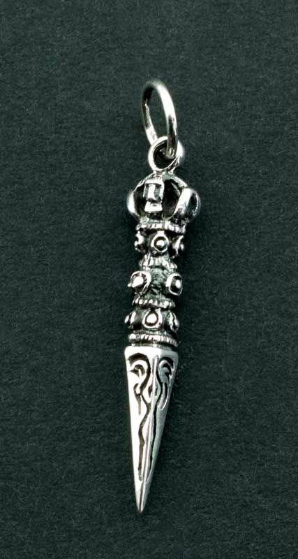 Pendentif Phurba Bouddhiste en Argent 925