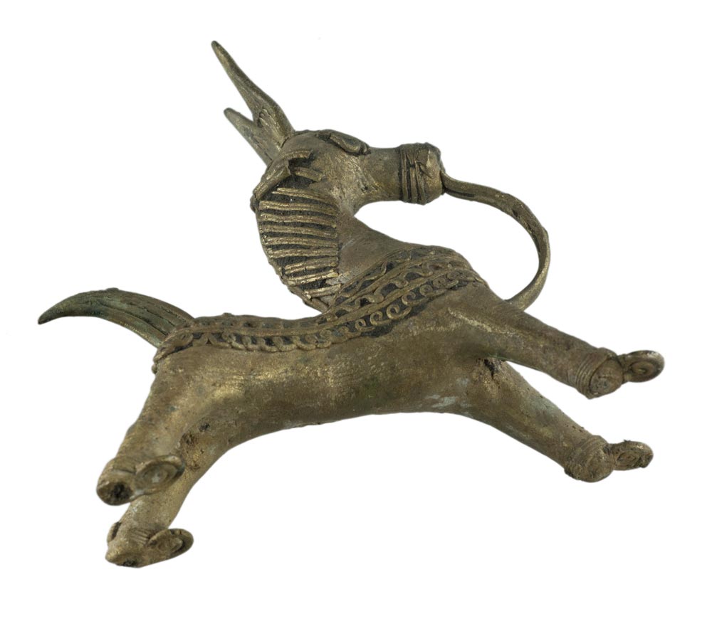 Figurine Cheval Dhokra en Métal – Artisanat Tribal d’Orissa, Inde