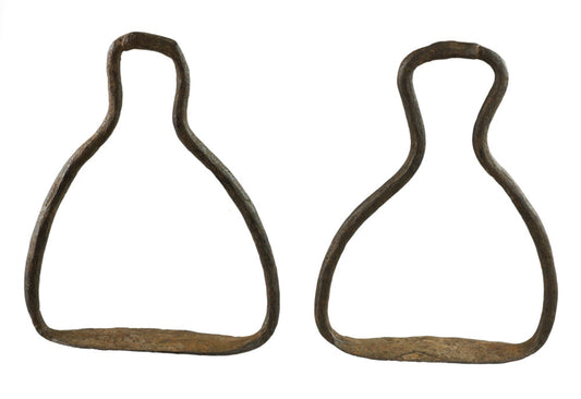 Paire D'Anciens Étriers Équestres Peul – Artisanat du Mali