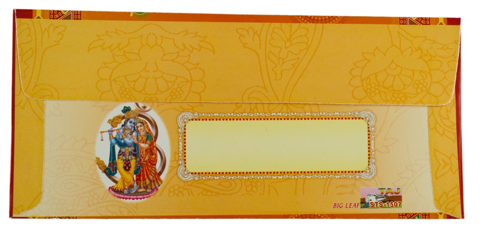 Enveloppe cadeau pour argent mariage Ganesh en papier artisanal recyclé