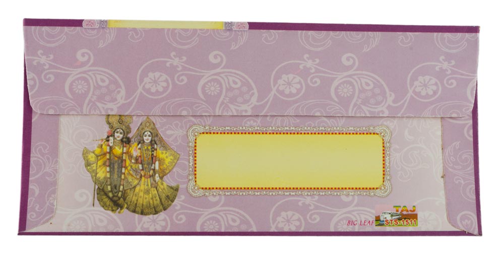 Enveloppe cadeau de mariage Ganesh – Papier artisanal recyclé – Offrande monétaire