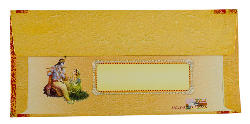 Enveloppe cadeau mariage Ganesh en papier artisanal recyclé
