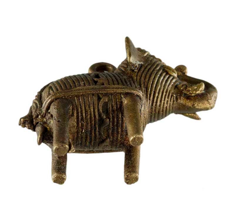 Miniature Éléphant Dhokra – Art Tribal De Bastar Inde
