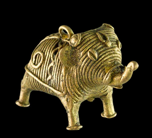 Miniature Éléphant Dhokra – Art Tribal De Bastar Orissa Inde