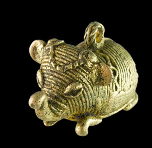 Miniature Éléphant Dhokra – Statuette Artisanale De Bastar Inde