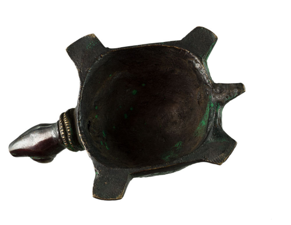 Presse-Papier Tortue Dhokra – Art Tribal Bastar Inde