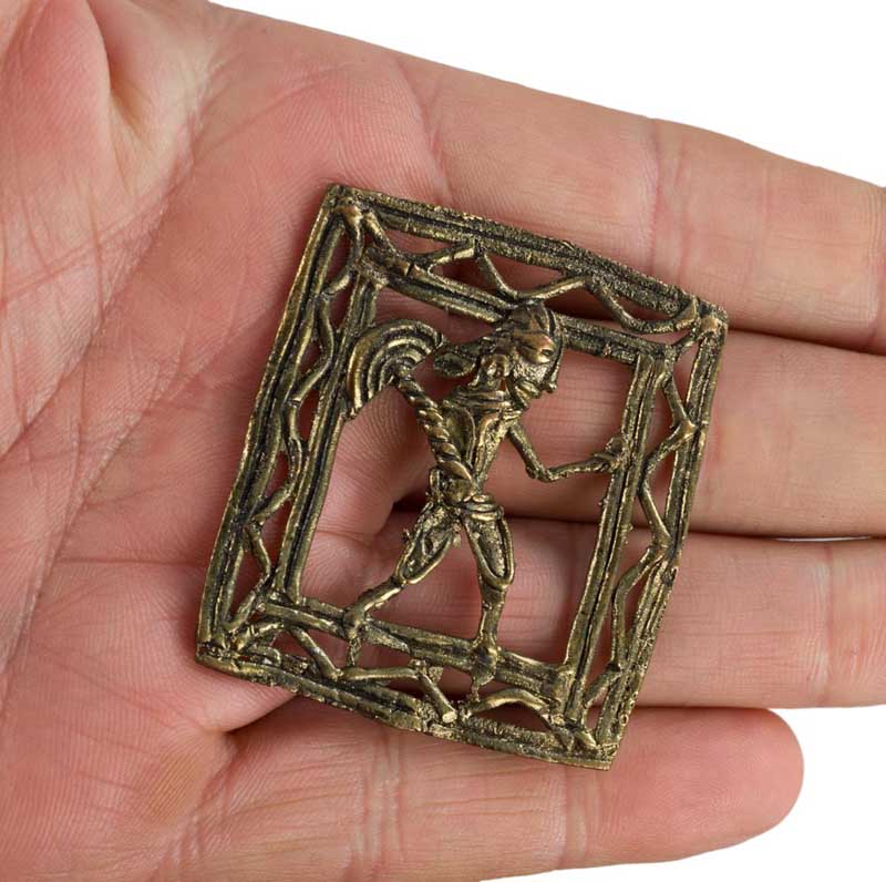 Figurine Dhokra – Art Tribal Du Bastar Inde – Décoration Murale